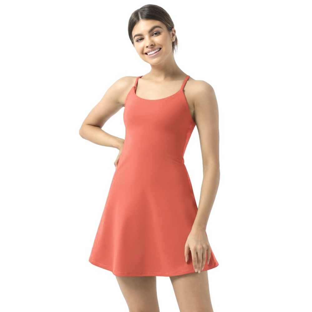 NWT Halara Softlyzero Airy Backless Cut Out Adjustable 2-in-1 Active Dress